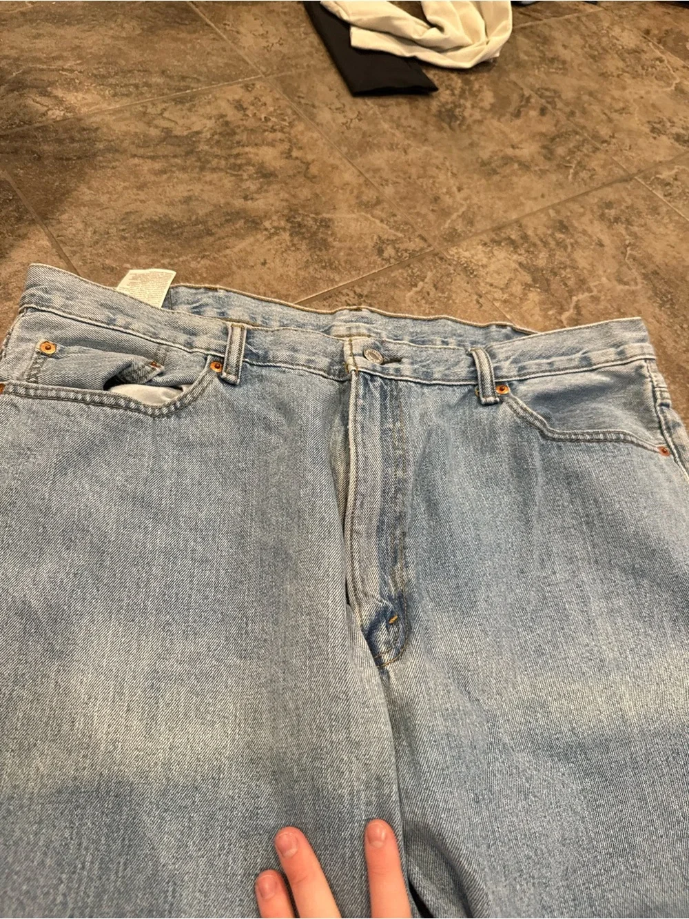 🤍Men's Light Blue Levi’s 550 straight Fit Jeans W43 L30